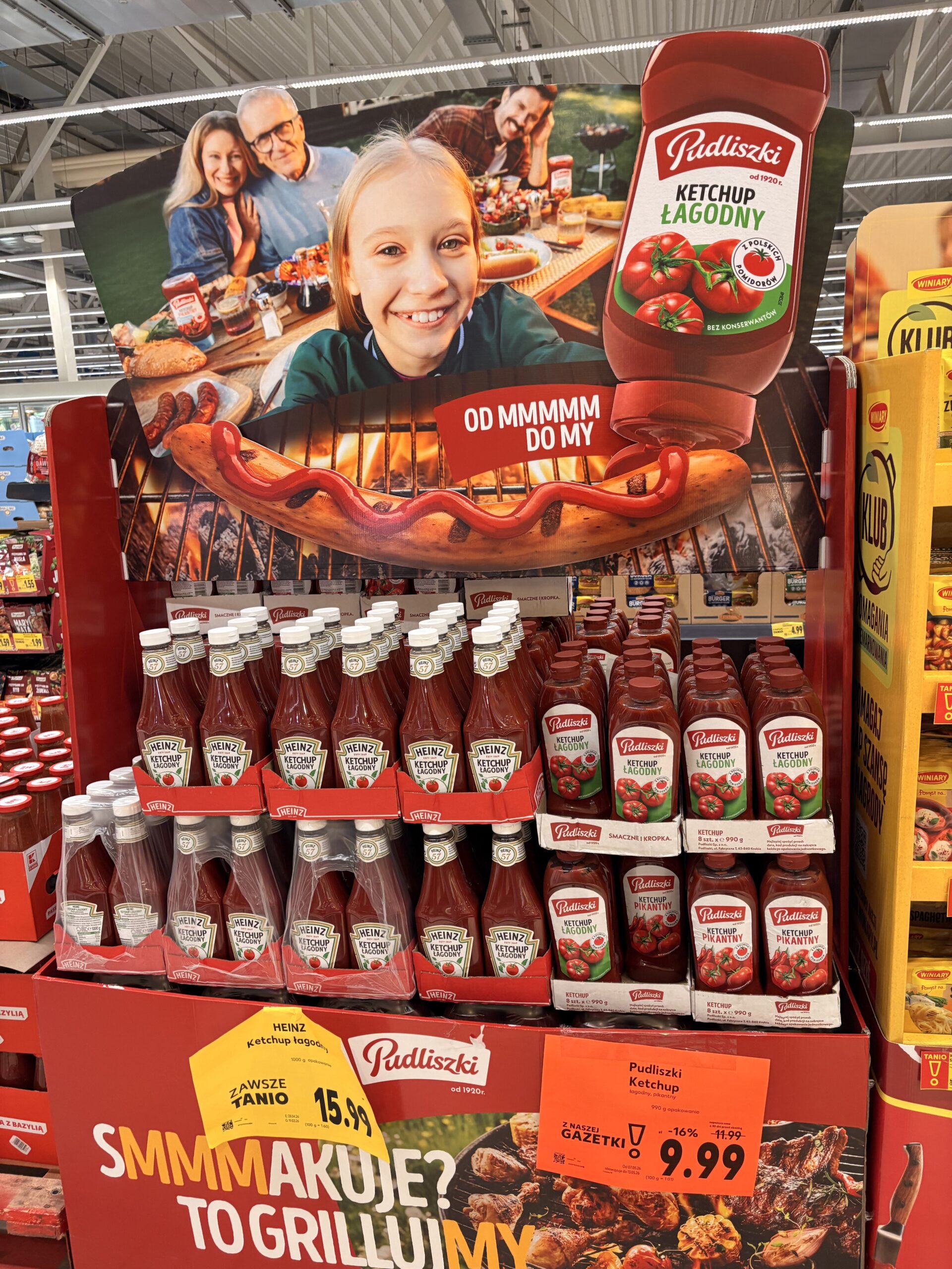 Wspólny shipper Pudliszki i Heinz przy ladzie mięsnej Kauflandu — smoking gun portfolio play Kraft Heinza