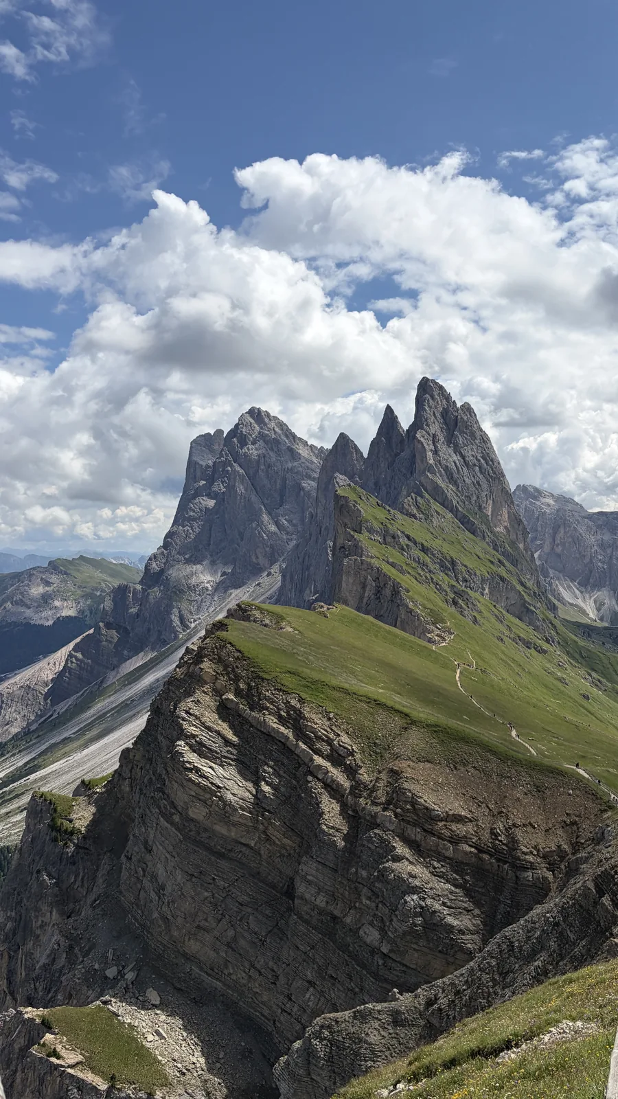 The Seceda ridge in the Dolomites, photographed by our reporting lead on the trip after the workshop