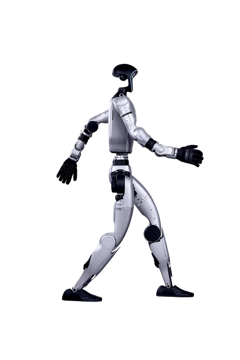 Humanoider Roboter Unitree G1 beim Gehen